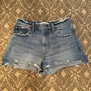 Abercrombie & Fitch Curve Love High Rise Cutoff Shorts